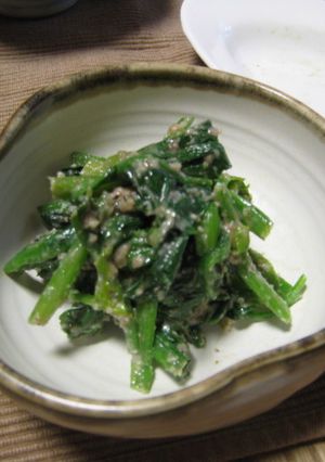 冷え性対策に！ほうれん草のくるみあえ-レシピのメイン写真