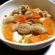味付け簡単。もつ煮込み。