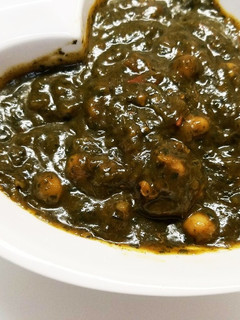 簡単サグカレー(エビのほうれん草カレー)-レシピのメイン写真