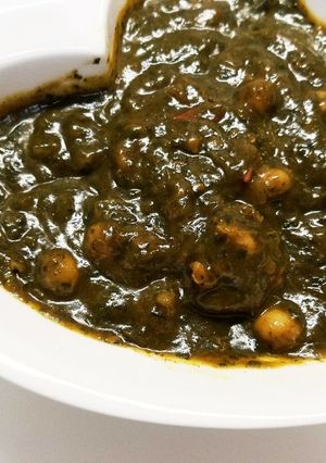 簡単サグカレー(エビのほうれん草カレー)-レシピのメイン写真