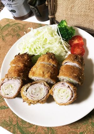 キャベツメンチ風☆ロールカツ-レシピのメイン写真