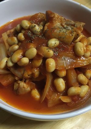 簡単☆鶏もも肉のトマトソース煮込み-レシピのメイン写真