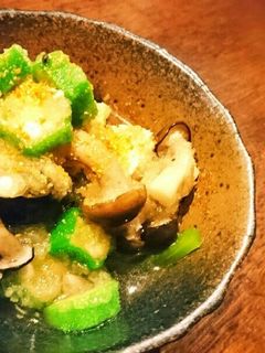 おくらときのこの簡単♥おろしあえ✨-レシピのメイン写真