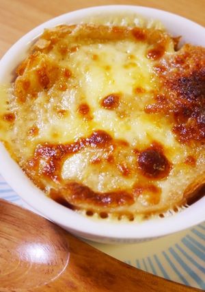 こんがりチーズのオニオングラタンスープ-レシピのメイン写真