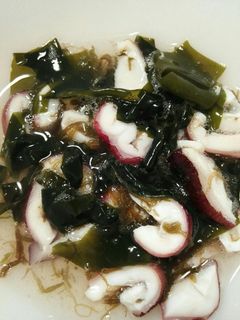 ‼超速‼ タコとワカメの酢の物-レシピのメイン写真