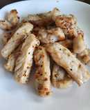 トンカツ用の豚肉でシンプルなポークソテー