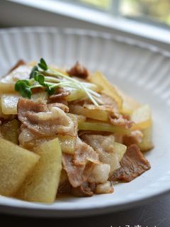 冬瓜と豚肉の炒め物-レシピのメイン写真