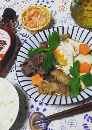 メープルシロップで肉豆腐♡♡-レシピのメイン写真