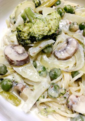 緑野菜のゴルゴンゾーラチーズパスタ-レシピのメイン写真