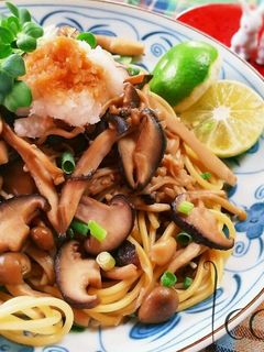 ヘルシー♪大根おろしときのこの和風パスタ-レシピのメイン写真
