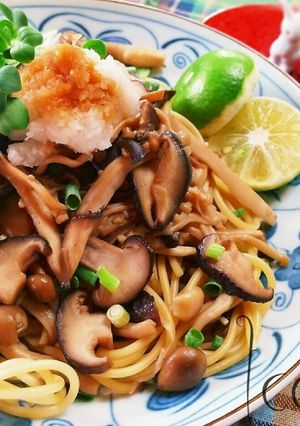 ヘルシー♪大根おろしときのこの和風パスタ-レシピのメイン写真