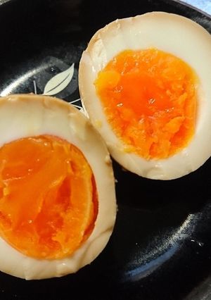 時短ゆで卵で味卵（柚子味噌しょうゆ）-レシピのメイン写真