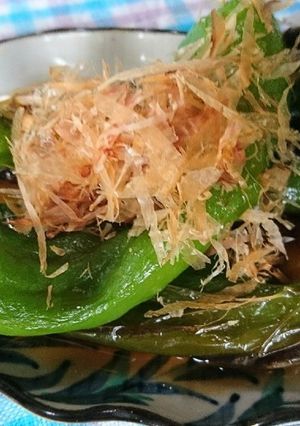 万願寺唐辛子の焼きびたし-レシピのメイン写真