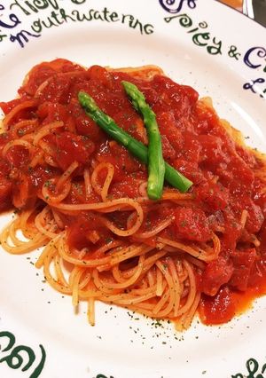 簡単シンプル！基本のトマトソースパスタ♡-レシピのメイン写真