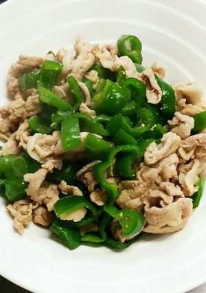ピーマンと豚肉の炒め物-レシピのメイン写真