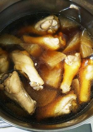 メープルシロップで鶏と大根の煮物♪-レシピのメイン写真