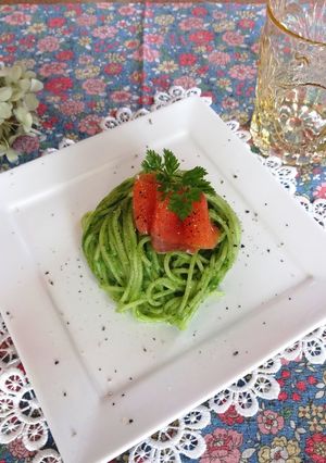 ほうれん草のミルクパスタ-レシピのメイン写真