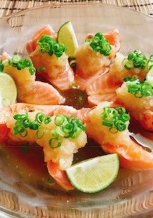炙りとろサーモンおろしポン酢-レシピのメイン写真