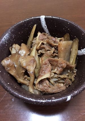 舞茸入り☆牛肉とゴボウの時雨煮-レシピのメイン写真