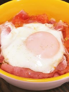 簡単☆トマたまベ丼-レシピのメイン写真