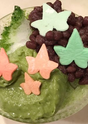 抹茶マスカルポーネ小豆かき氷-レシピのメイン写真