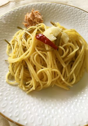 羅臼昆布ＤＥぺペロンチーノ-レシピのメイン写真