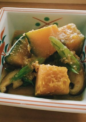 香ばしい◆かぼちゃのごま味噌煮-レシピのメイン写真