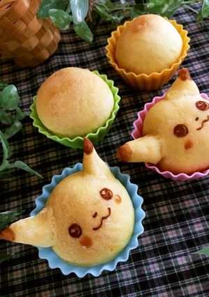 発酵1分！時短パン★ピカチュウの丸パン-レシピのメイン写真