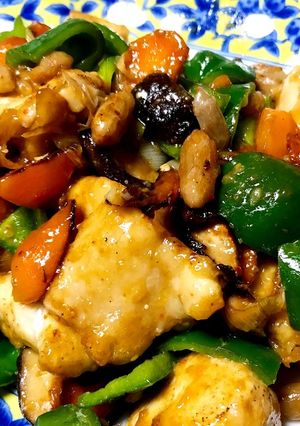 鶏胸肉のピーナツ味噌炒め-レシピのメイン写真