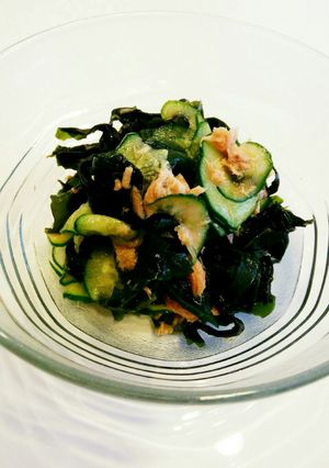 簡単！ツナと胡瓜とワカメのさっぱり和え物-レシピのメイン写真