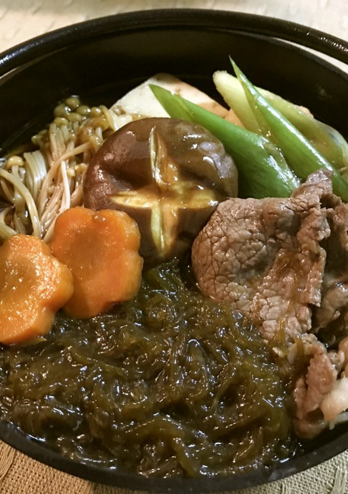 糸島産ふともずくのすき焼き-レシピのメイン写真
