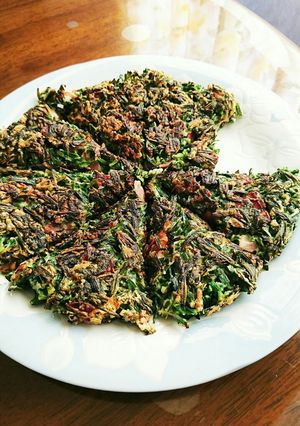 ニラのチヂミ風-レシピのメイン写真