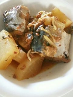 缶詰め使って、簡単さばみそ大根煮-レシピのメイン写真