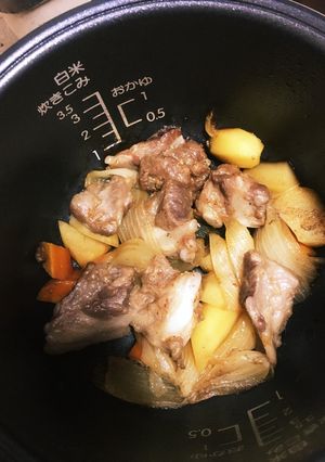 炊飯器で酒の肴！豚バラ軟骨の甘辛煮-レシピのメイン写真