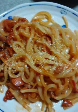 ◆レンジでぱぱっと❗ナポリうどん◆-レシピのメイン写真