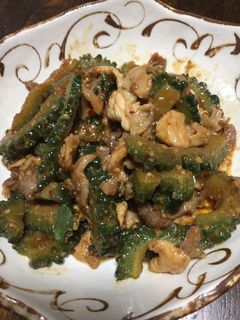 ゴーヤと豚肉の味噌炒め-レシピのメイン写真
