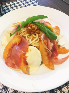 合う!簡単、桃のパスタ☻-レシピのメイン写真