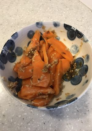 5分でできる！人参のおかかマヨ和え-レシピのメイン写真