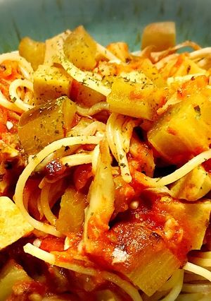 ☆彡ヴィーガン 生麩入りトマトパスタ☆彡-レシピのメイン写真