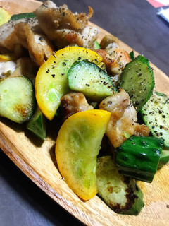 ズボラな夏野菜の塩胡椒炒め!-レシピのメイン写真