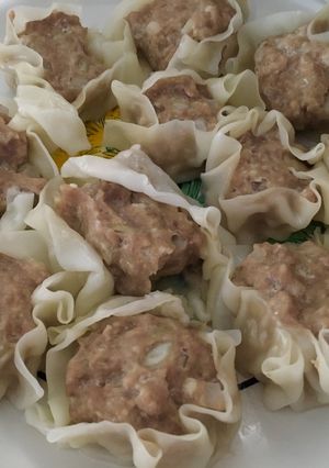 餃子の皮deシュウマイ(豆腐in)-レシピのメイン写真