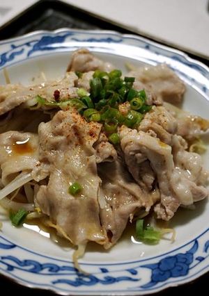 チンするだけ！豚肉ともやしのしゃぶしゃぶ-レシピのメイン写真