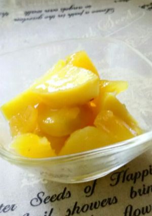 色あざやか♪甘さ控えめ薩摩芋のりんご煮-レシピのメイン写真