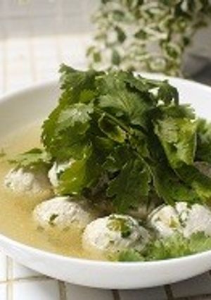 パクチーボールのスープ煮-レシピのメイン写真