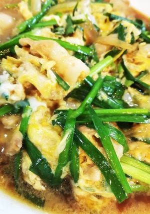安早旨！豚肉入りニラ玉♪-レシピのメイン写真