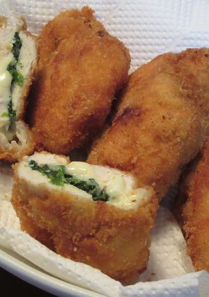 鶏胸肉のほうれん草とチーズのはさみ揚げ-レシピのメイン写真