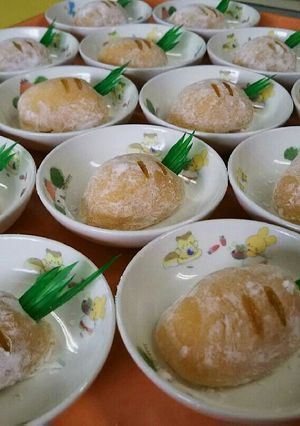 お月見うさぎの人参大福-レシピのメイン写真