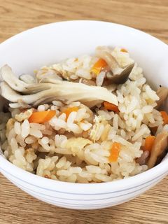舞茸としめじで☆きのこの炊き込みご飯-レシピのメイン写真