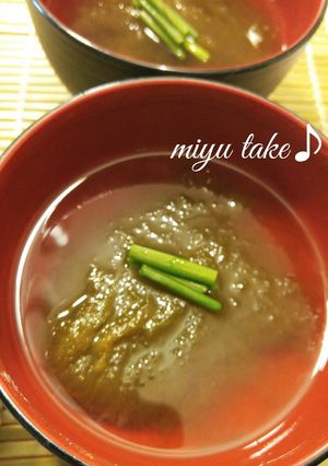 とろろ昆布で♡即席のお吸い物♪-レシピのメイン写真
