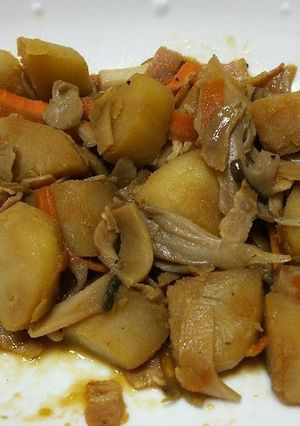 ベーコンときのことじゃがいもの炒め煮-レシピのメイン写真